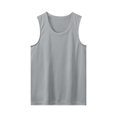thumbnail image 5 of Mens Undershirts Summer Athletic Sleeveless Crew Neck Solid Color Tank Tops Outdoor Sport Workout Gym Pullover Shirts Activewear, 5 of 7
