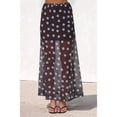thumbnail image 6 of Women's Mesh Polka Dots Skirts Elastic Waist Semi See Through Skirt for Streetwear Coffee Blue Dot M, 6 of 9