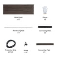 thumbnail image 6 of Leumius 1-Pack 8x4x2 FT Metal Raised Garden Beds, Reinforced Rustproof Colored Steel Planter Boxes for Vegetables, Flowers, Herbs and Succulents Walnut, 6 of 8