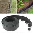 thumbnail image 5 of Landscape Edging Kit PE No Dig Tall Wall Garden Border with Stakes for Lawn Flower Bed Grass Yard Grey 10x5x1000cm/3.9x2.0x393.7in, 5 of 5