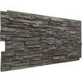 thumbnail image 5 of Ekena Millwork 45.75"W x 24.50"H x 1.25"D Canyon Ridge Stacked Stone, StoneWall Faux Stone Siding Panel, Slate Gray, 5 of 11