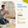 thumbnail image 5 of Gianna Stuffed Animal Storage, 54-Inch Plushies Storage, Features Solid Wood Frame & Secure Elastic Nets, Ideal for Toy Organizers in Playroom, Bedroom, or Nursery，Wood, 5 of 6