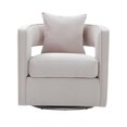 thumbnail image 2 of TOV Furniture Kennedy Blush Velvet Swivel Chair With Cushion, 2 of 6