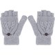 thumbnail image 1 of Guantes convertibles de punto de lana cálidos de invierno para mujer, sin dedos, con funda para manoplas, 1 of 6