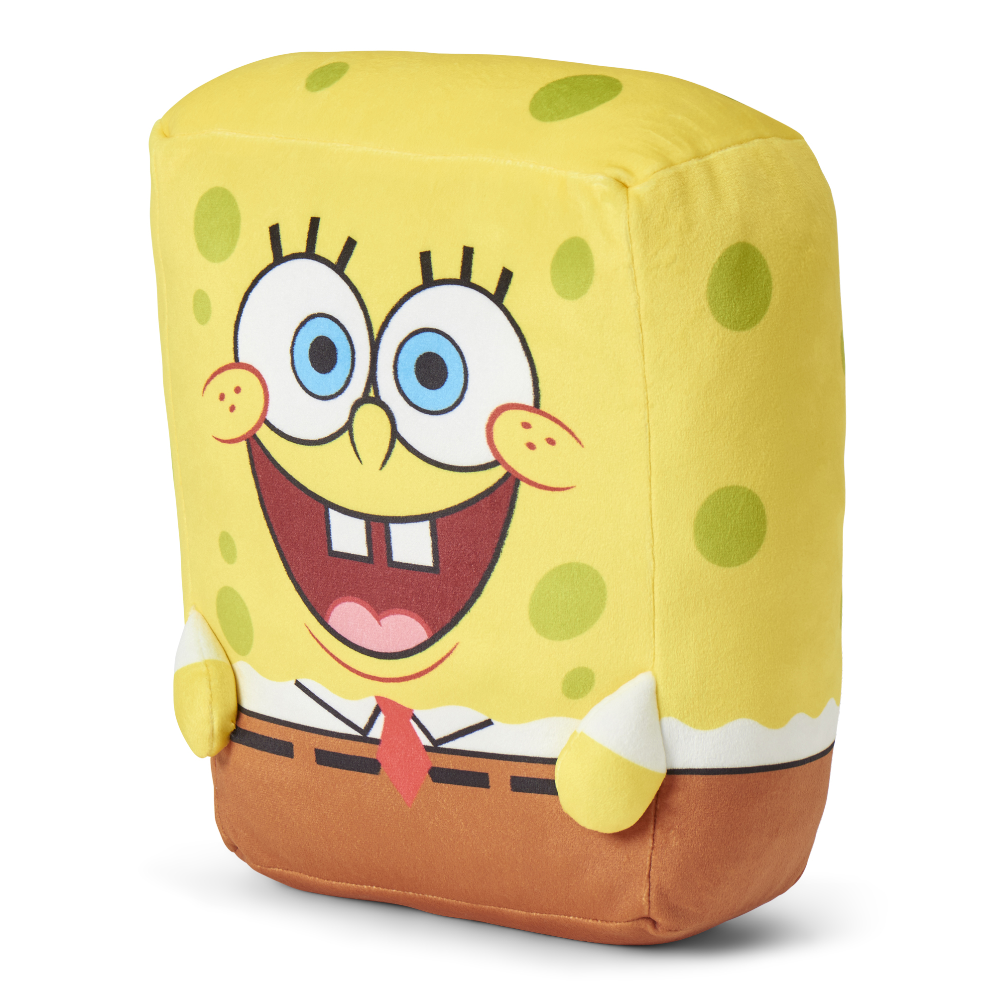 Spongebob Spongey Smiles 11 inch Character Hugger and 50 x 60 inch Throw Blanket Set – Ultra Soft Plush Character Pillow for Kids