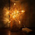 thumbnail image 3 of Estrella dorada en forma de árbol con luces LED CVHOMEDECO, 3 of 8