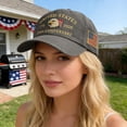 thumbnail image 2 of USA 250th Anniversary Hat Embroidered Eagle, Commemorative 250 Year American Anniversary Hat, Patriotic Theme America 250th Anniversary Hat Unisex Cap, 2 of 6