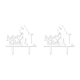 thumbnail image 1 of Monstrate &amp; Cake Flags Love Heart Bride &amp; Groom Cake Topper Acrílico Cupcake Topper Boda Fiesta Pastel Decoración Compromiso Blanco 2piezas, 1 of 5