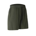 thumbnail image 4 of RYDCOT Mens Casual Shorts 9 inch Inseam Stretch Beach Shorts Elastic Waist Drawstring Summer Solf Shorts Army Green, 4 of 6