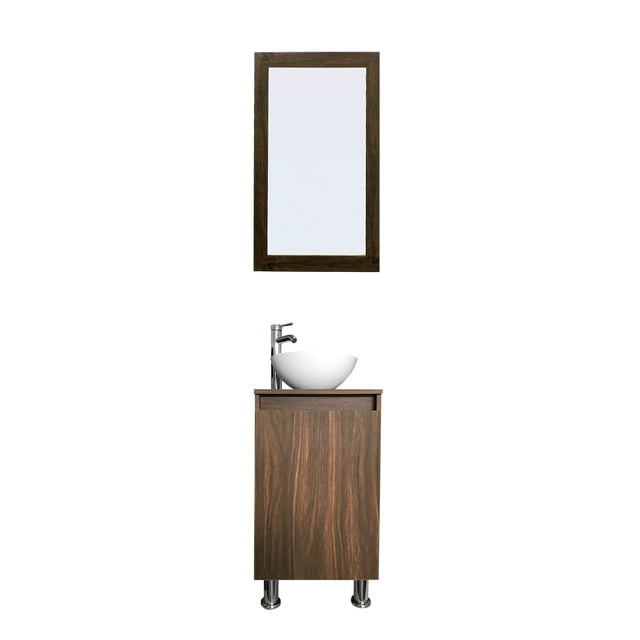 Gabinete De Baño Para Lavabo Con Espejo Decorativo GISLA