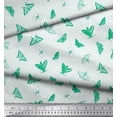 thumbnail image 3 of Soimoi Green Modal Satin Fabric Dot & Butterfly Printed Craft Fabric by the Yard 42 Inch Wide, 3 of 3