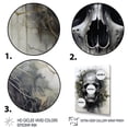 thumbnail image 3 of Designart "Skull magic Rest" Abstract Wall Art Living Room, 3 of 5