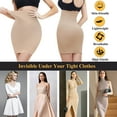 thumbnail image 6 of MANIFIQUE 2 Pack Seamless Half Slips For Women Under Dresses High Waist Shapewear Tummy Control Half Skirts, 6 of 7