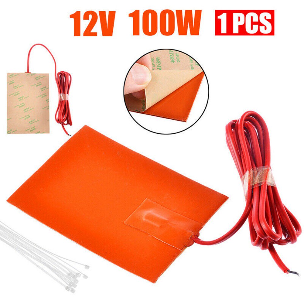 BCLONG 12V 100W Silicone Heater Pad for Engine Block Tanks Oil Pan Heating  Plate Mat - Walmart.com