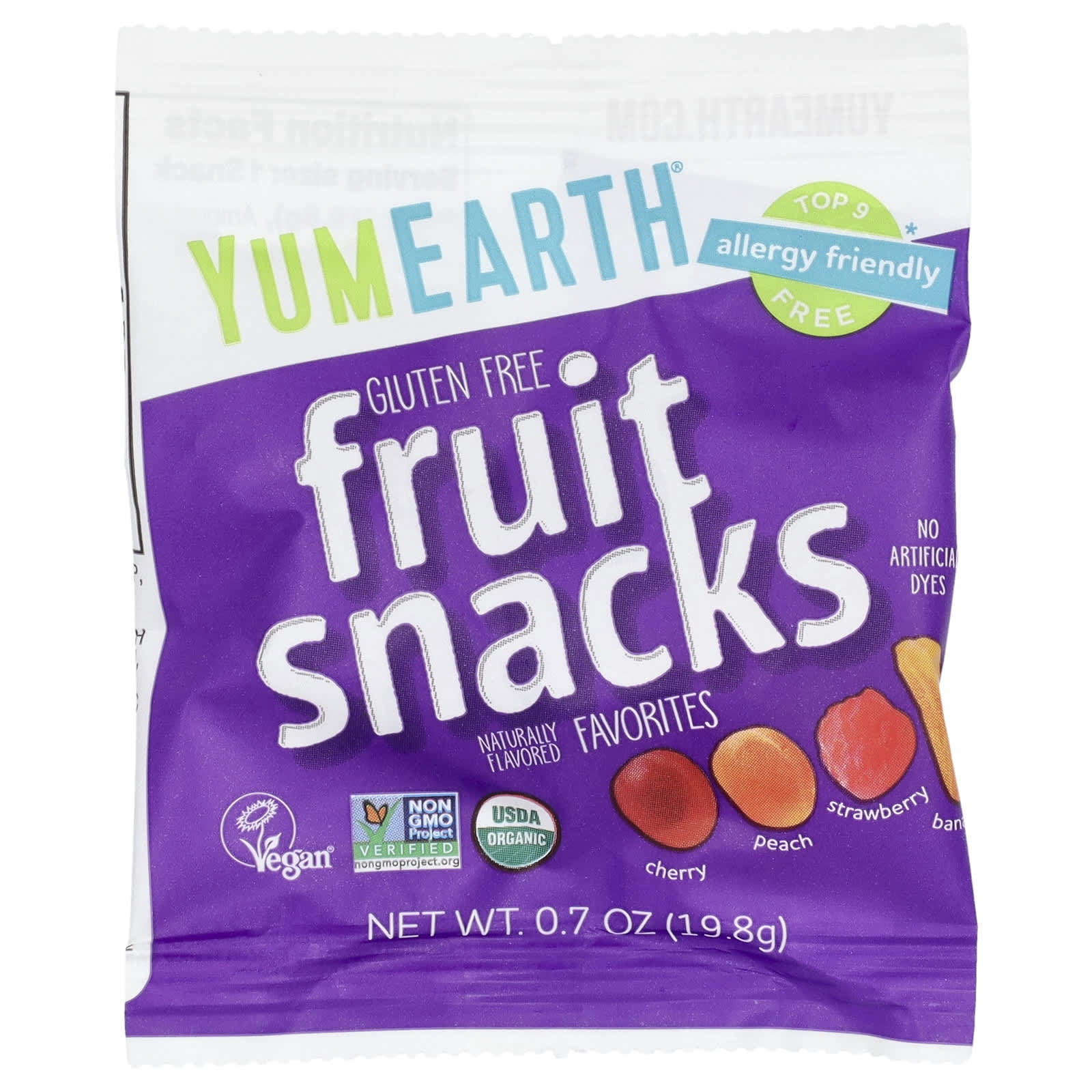 YumEarth, Organic Fruit Snacks, Original , 10 Packs, 0.7 oz Pack of 3