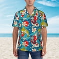 thumbnail image 2 of Fotbe Japanese Koi Camisa Hawaiana para Hombre Unisex – Camisa Casual de Verano con Botones de Manga Corta de Algodón y Lino,Large, 2 of 7