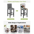 thumbnail image 3 of Farmhouse Rooster Bar Stool Covers Set of 2, Rustic Red Barn Windmill Sunflowers Stretch Washable Bar Chair Covers with Backs, Removable Pub Counter Height Chair Cover for Kitchen Dining Room Cafe, 3 of 7