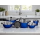 thumbnail image 1 of BATERIA DE COCINA DE COCINA ALUMINIO PURO CON SARTEN ANTIADHERENTE Y POCILLO HERCULES 8 PIEZAS, 1 of 7