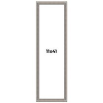11x41 Frame Grey Real Wood Picture Frame Width 1.25 inches | Interior Frame Depth 0.5 inches | Hans