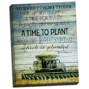 Gango Home Decor Country-Rustic A Time to Plant by Cindy Jacobs (Ready to Hang); One 12x16in Hand-Stretched Canvas