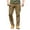 #Brown, variant on DPTALR Men's Summer Button Pocket Casual Pants,Army Green Big and Tall Men L