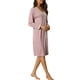 thumbnail image 4 of Noche de inspiración para mujeres, camisón de botones de manga larga, vestido de pijama M en rosa, 4 of 6