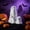White6, variant on 2025 Ghost Walking Dog Statue, Funny Ghost Walking His Dog with Pup Candle Holder, Halloween Ghosts Dogs Statues for Home Decor, Indoor Halloween Decorations for Office Tabletop