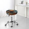 thumbnail image 7 of Round Bar Stool Seat Covers, Halloween Pumpkin Monster Elastic Round Chair Cover Stool Seat Slipcover Bar Stool Cushions Round Pad for 12-14 inch, 7 of 7