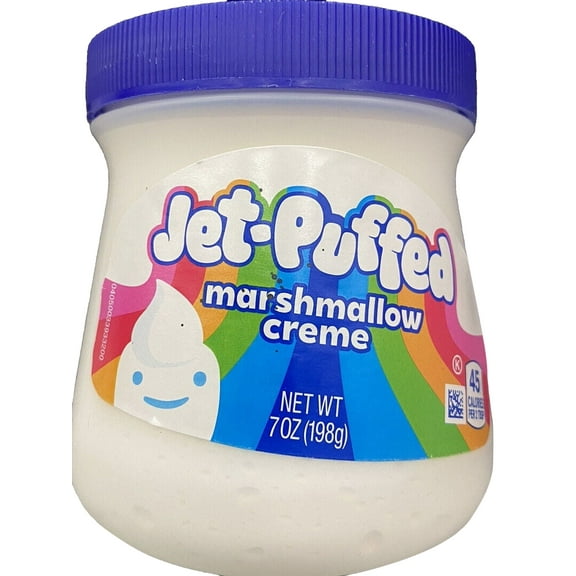 2x Kraft Jet-Puffed Marshmallow Creme Sweet Marshmallows Taste 7 oz Jar - 2 PACK