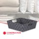thumbnail image 3 of Contenedor De Almacenamiento Gris No Tejido Con Asas Abiertas De Home Basics | Organización Del Armario Esencial, 3 of 5
