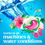 Gain Plus Flings Laundry Detergent Soap Pacs, All-In-One, Happy Hibiscus Scent, 18 Count