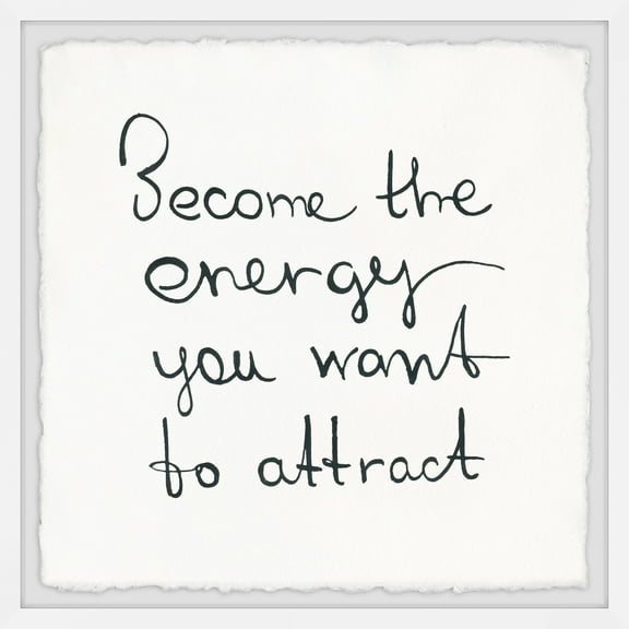 Marmont Hill Become the Energy V Framed Wall Art