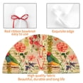thumbnail image 4 of Rateoe Vintage Bird Print Christmas Tree Skirt 36" for Xmas Holiday New Year Party Circle Tree Mat Ornaments Decoration, 4 of 7