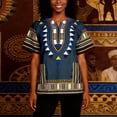 thumbnail image 5 of CONZONE Men's African T-Shirts Short Sleeve T Shirts for Men Casual Crew Neck Traditional Graphic Lightweight Tees Soft Cozy Athletic Tops, 5 of 7