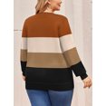 thumbnail image 5 of Weardear Plus Size Sweaters for Women Long Sleeve Crew Neck Fall Pullover Sweater, 5 of 6