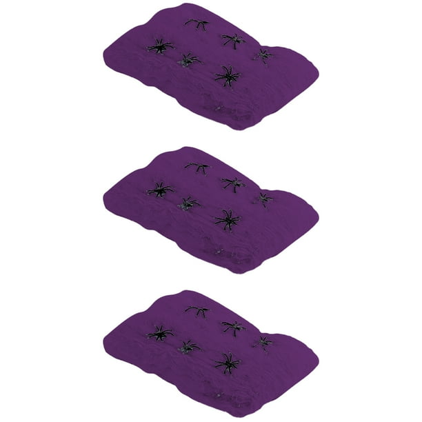 3 uds Halloween espeluznante araña algodón Spooky araña seda Halloween fiesta decoraciones suministros Zhivalor CPB-SSW616-2