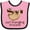 Pink and Black, variant on Inktastic Just Hanging Around with Cute Sloth Boys or Girls Baby Bib