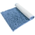 thumbnail image 2 of Hitime Soft Chenille Bath Rug Mat 24" x 36" Quick Dry Machine Washable Bathroom Runner - Ultra Absorbent Non-Slip Backing - Blue, 2 of 11