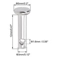 thumbnail image 2 of Uxcell Single Hole Clevis Pins - 3mm x 12mm Flat Head 304 Stainless Steel Link Hinge Pin 10 Pcs, 2 of 5
