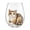 A002- B, variant on Stemless Glass, Cat Decor for Cat Lovers, Fall Table Decor, Thanksgiving Centerpieces for Dinner Table, 3.5X3 in Calico Cat Patterned Clear Glass Cup for Daily Drinks and Event