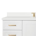thumbnail image 4 of Ariel Taylor 61 In. Oval Sink Vanity With White Quartz Countertop In Midnight Blue, 4 of 7