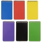 QiCheng 6 pack Pocket Notebook Small Notepad Pocket Notepad Small Spiral Notebooks 3X5Inches (6)