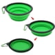 thumbnail image 2 of Cuenco plegable portátil de silicona para mascotas al aire libre para salir, cuenco de comida para perros para gatos, cuenco telescópico para agua potable, suministros de comida para perros, 2 of 4