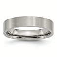 thumbnail image 1 of Titanium Flat 5mm Brushed Band Ring 9.5 Size, 1 of 7