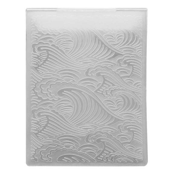 Necvior Sea Wave Background Embossing Template Aesthetic Embossing Folder Craft Supplies