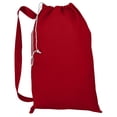 thumbnail image 1 of Heavy Duty Natural Cotton Canvas Laundry Bags (Set of 3- Large, Red), 1 of 1