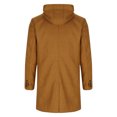 thumbnail image 4 of Turilly Trench Coats for Men Casual Button Solid Long Sleeve Pockets Turn Down Collar Outwear Coat Sizes M-XXL, 4 of 5