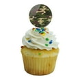 thumbnail image 5 of Green Camouflage Cupcake Picks Toppers Decoration Set of 6, 5 of 6