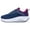 NavyPink, variant on Women's Wide Toe Box Walking Shoes for Plantar Fasciitis, Arch Support Orthotic Wide Width Athletic Tennis Running Sneakers​​​ BlackWhite Size 7.5