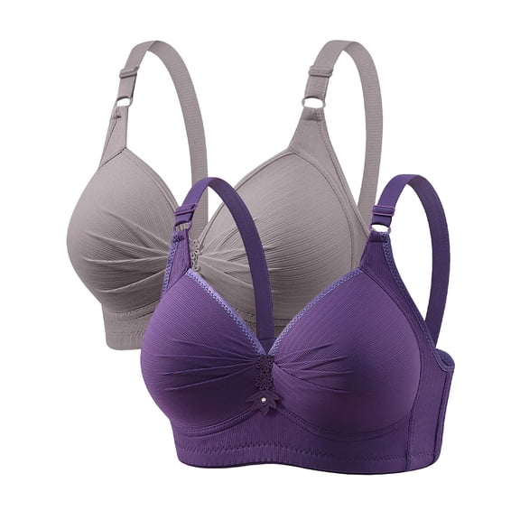 Women's Plunge Super Push Up Bra Padded Underwire T Shirt Bra Gray 36